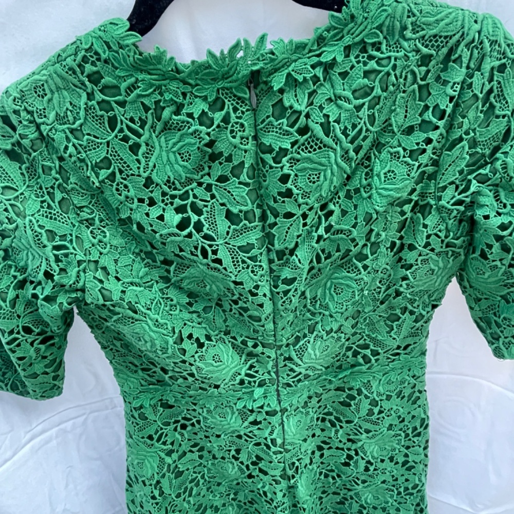 Valentino, Lace Dress, Emerald Green, XS - Picture 3 of 16